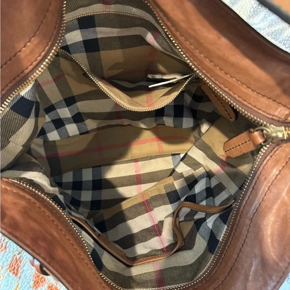 Authentic Burberry Hobo Tote - Picture 5 of 5